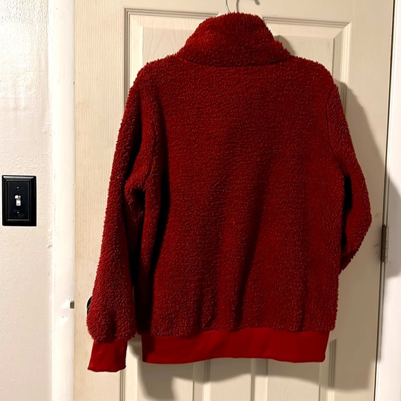 Teddy bear side cowl zip pullover - Picture 2 of 2